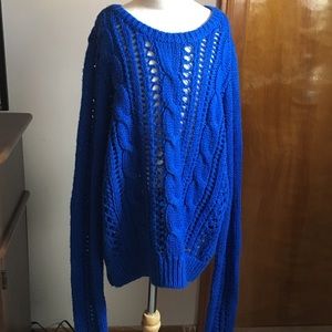 Blue Abercrombie Knit sweater